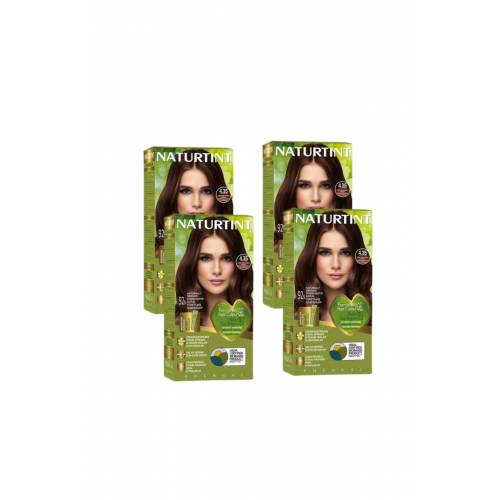 Naturtint 4.35 Yoğun Capuchino Doğal Saç Boyası 170ML 4'lü Set