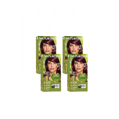 Naturtint 5M Açık Kestane Maun Doğal Saç Boyası 170ML 4'lü Set