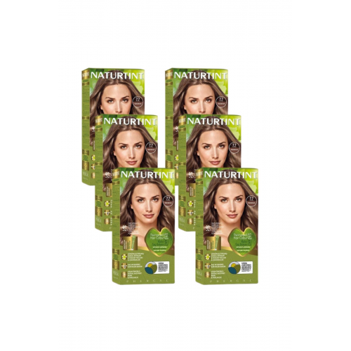 Naturtint 7.7 Doğal Teide Kahvesi Doğal Saç Boyası 170ML 6'lı Set