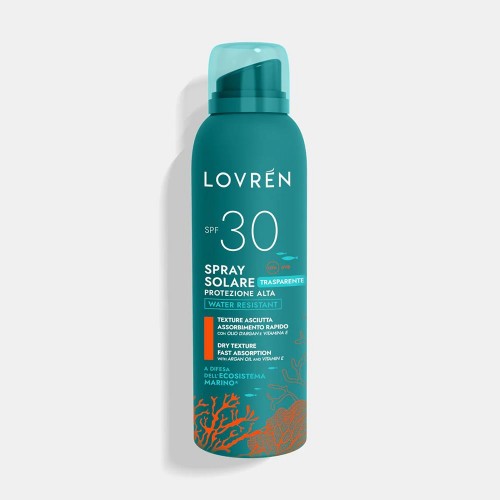 Lovren Solaire Sunscreen High Protection Face Body Spray SPF30 Yüz ve Vücut Sprey Güneş Kremi 150ML