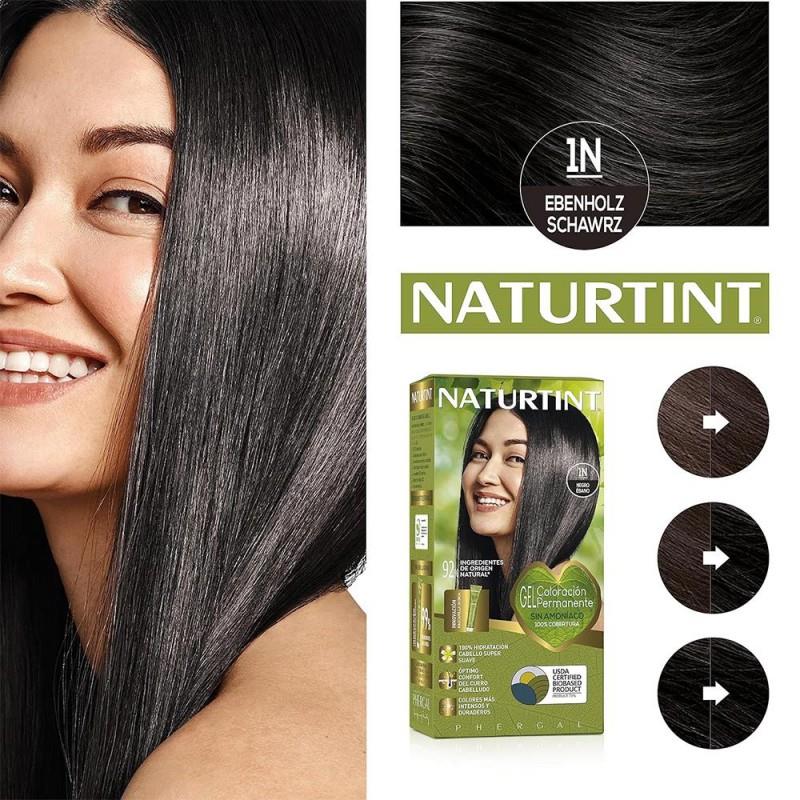 Naturtint 1N Abanoz Siyahı Doğal Saç Boyası 170ML 4'lü Set