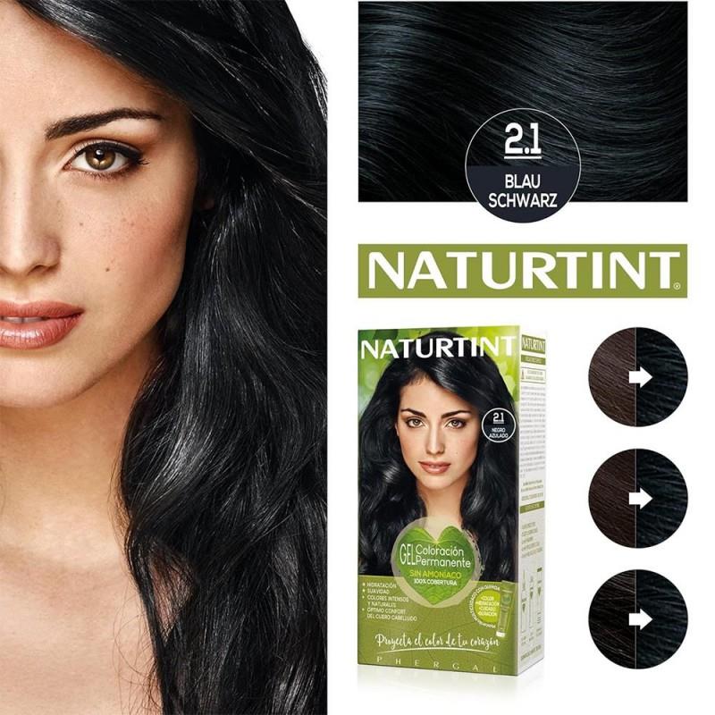 Naturtint 2.1 Mavi Siyah Doğal Saç Boyası 170ML 6'lı Set
