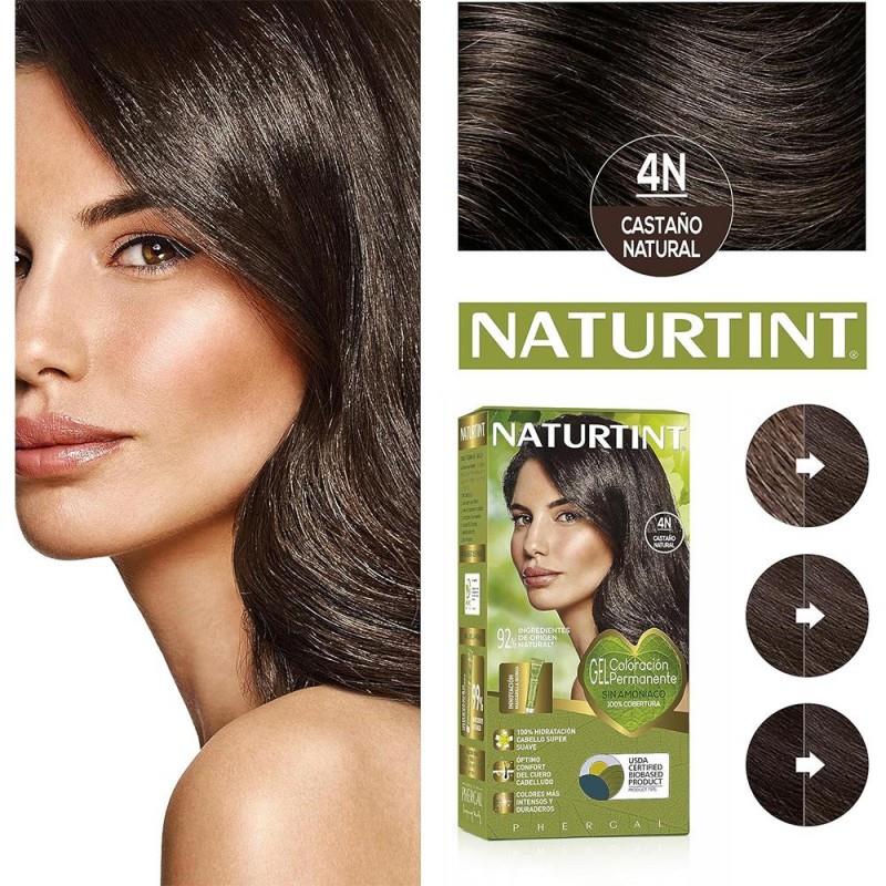 Naturtint 4N Doğal Kestane Doğal Saç Boyası 170ML 4'lü Set