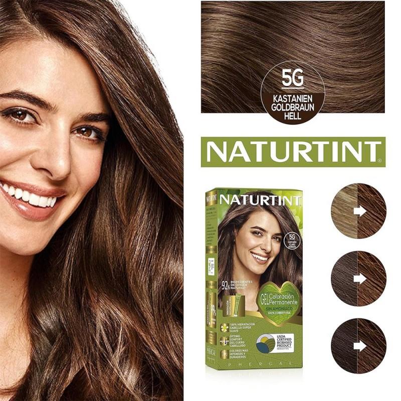 Naturtint 5G Açık Altın Kestane Doğal Saç Boyası 170ML 2'li Set