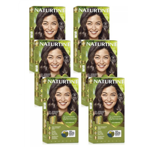 Naturtint 5N Açık Kestane Doğal Saç Boyası 170ML 6'lı Set