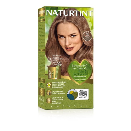Naturtint 6G Koyu Altın Sarısı Doğal Saç Boyası 170ML