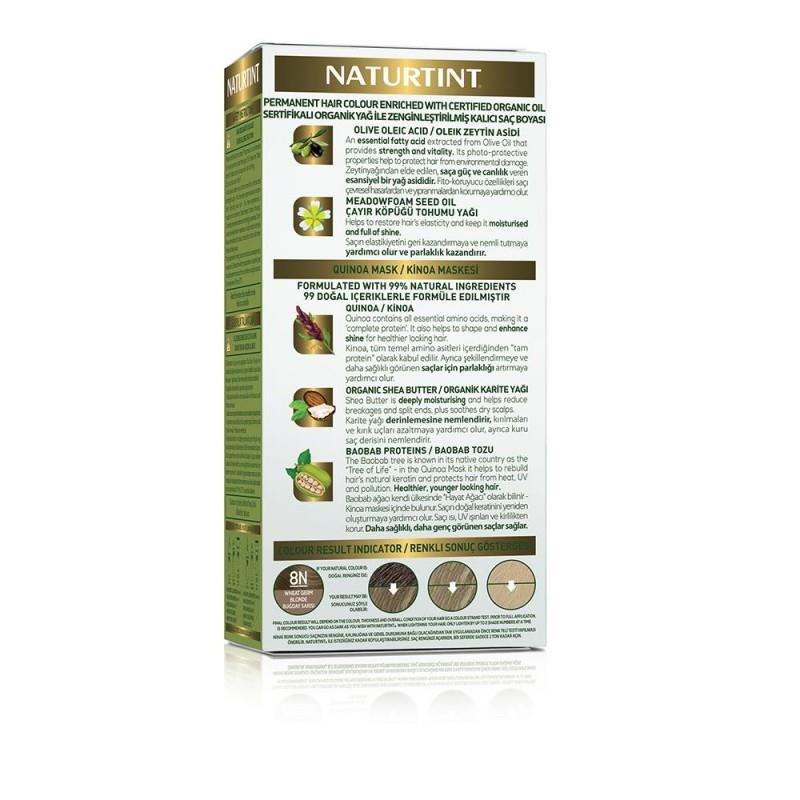 Naturtint 8N Buğday sarısı Doğal Saç Boyası 170ML 2'li Set