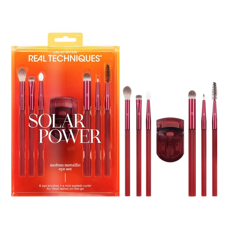 Real Techniques RT-0961 Solar Power Molten Limited Edition Metalik Göz Makyaj Fırça Seti