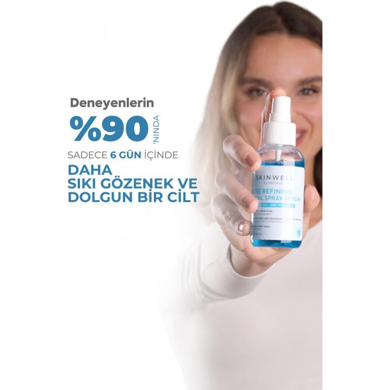 Skinwell Gözenek Sıkılaştırıcı ve Yoğun Nemlendirici Yüz Bakım Sprey Serum 25ML